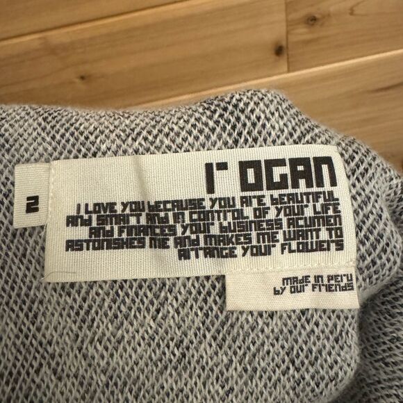 L’ogan Size 2/XSmall Low Back Baby Alpaca Knee Length Long Sleeve Dress - Picture 13 of 14